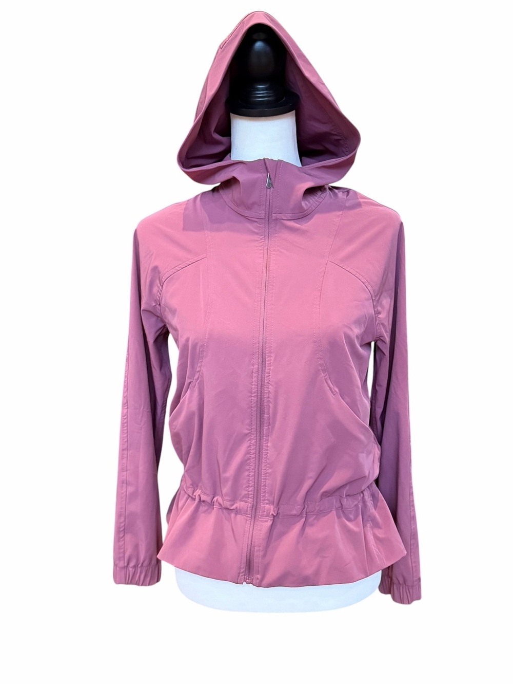 Lululemon Pack It Up Jacket Size 2 Plumful Pink Running Workout Hood Lightweight